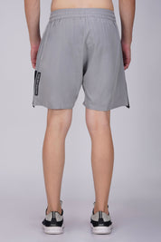 NS Panel Gray Mens Sports Shorts