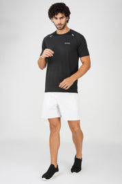 Panel Black Sports T shirt for Men