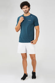 Panel Blue Sports T shirt for men
