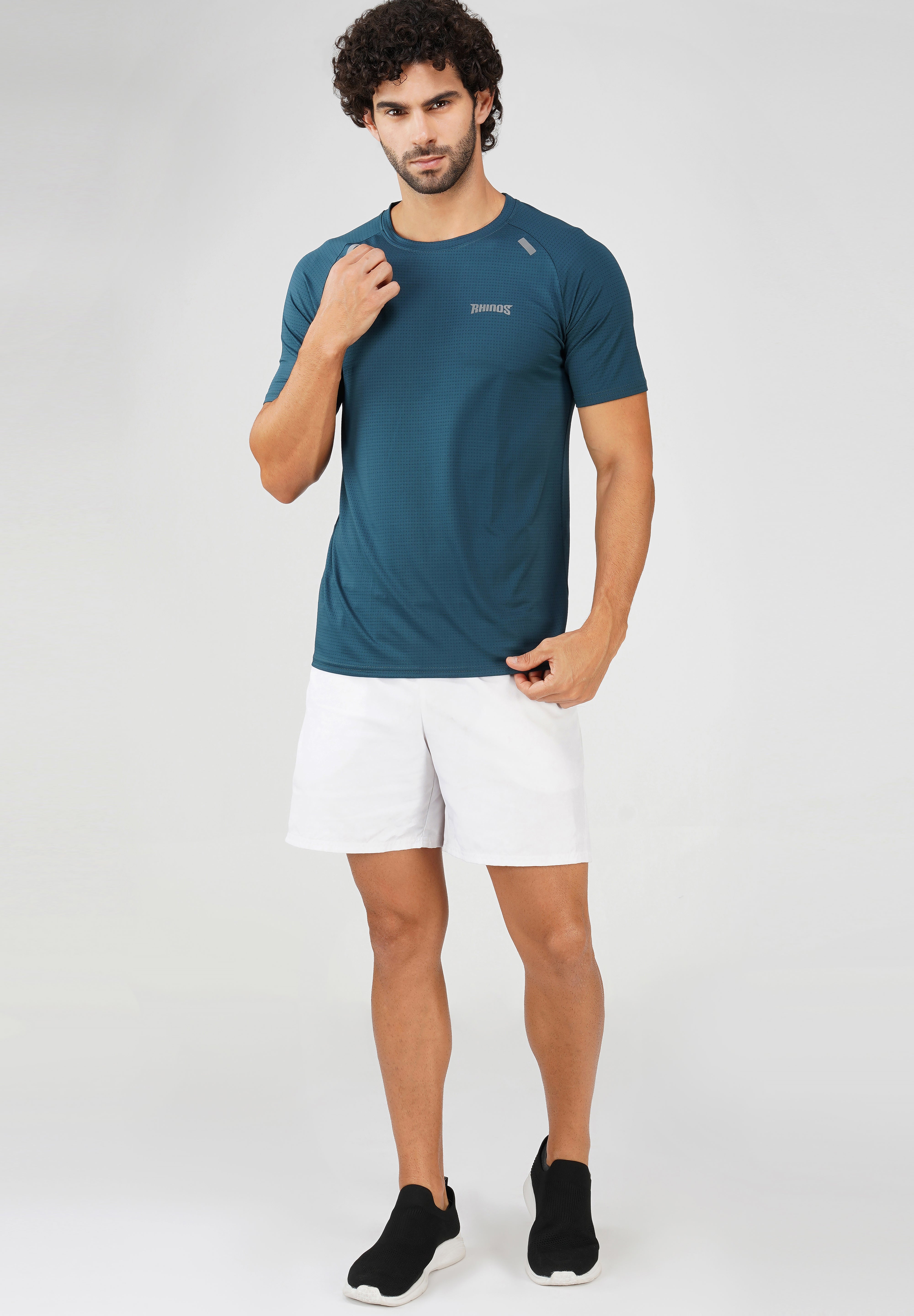 Panel Blue Sports T shirt for men