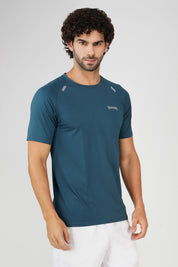 Panel Blue Sports T shirt for men