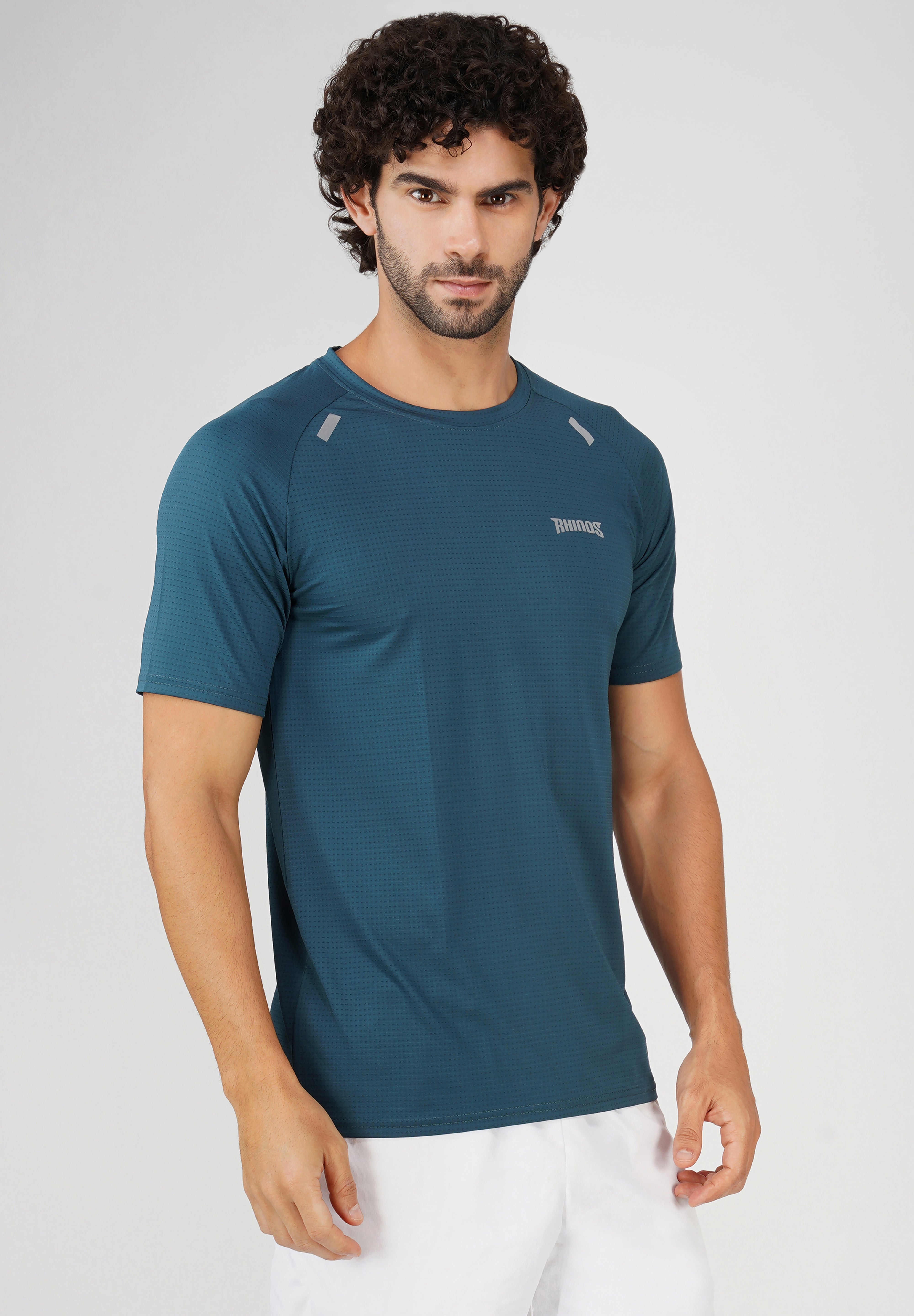 Panel Blue Sports T shirt for men