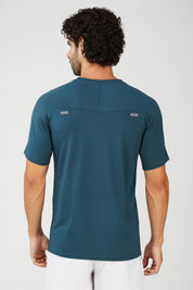 Panel Blue Sports T shirt for men