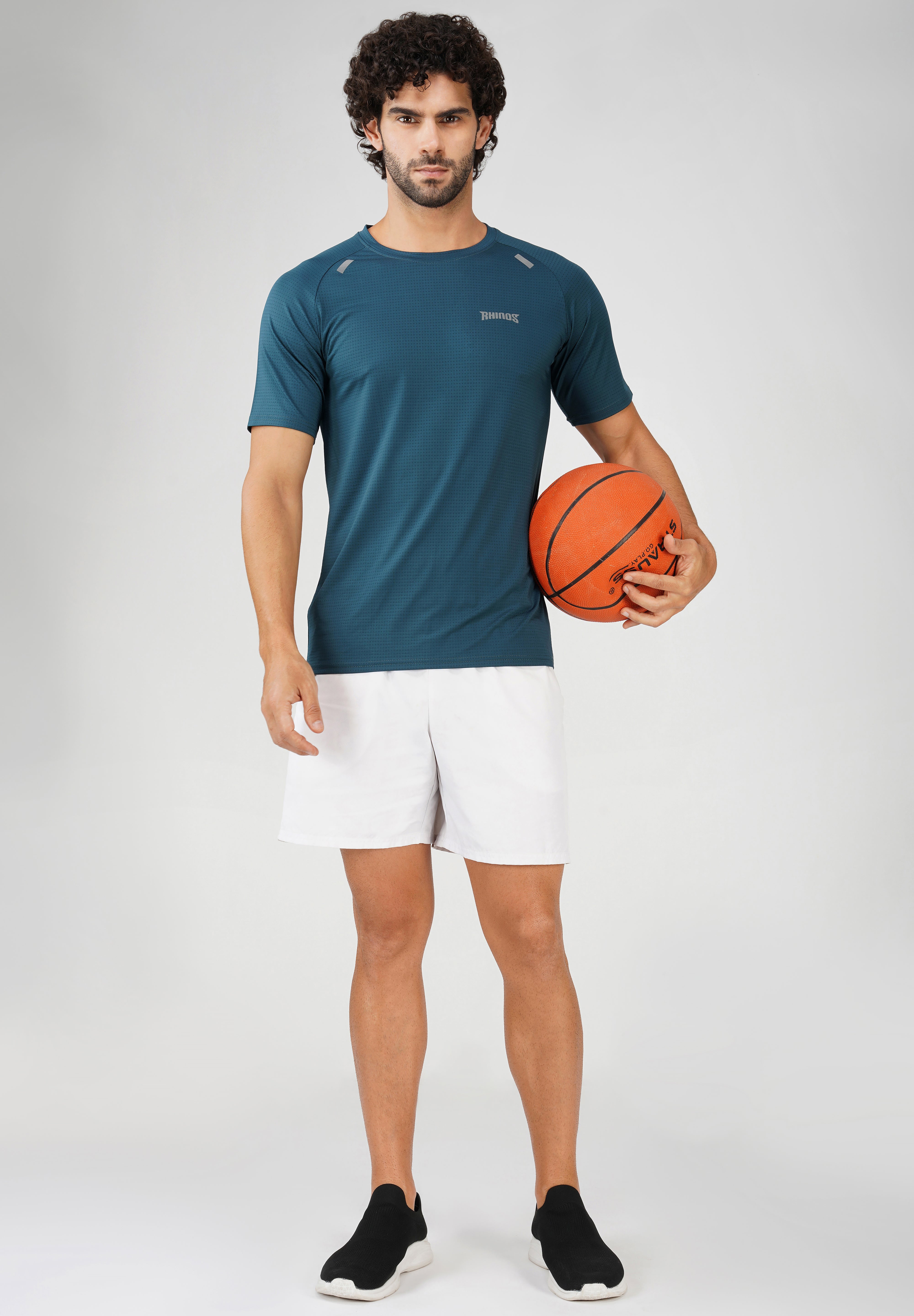 Panel Blue Sports T shirt for men