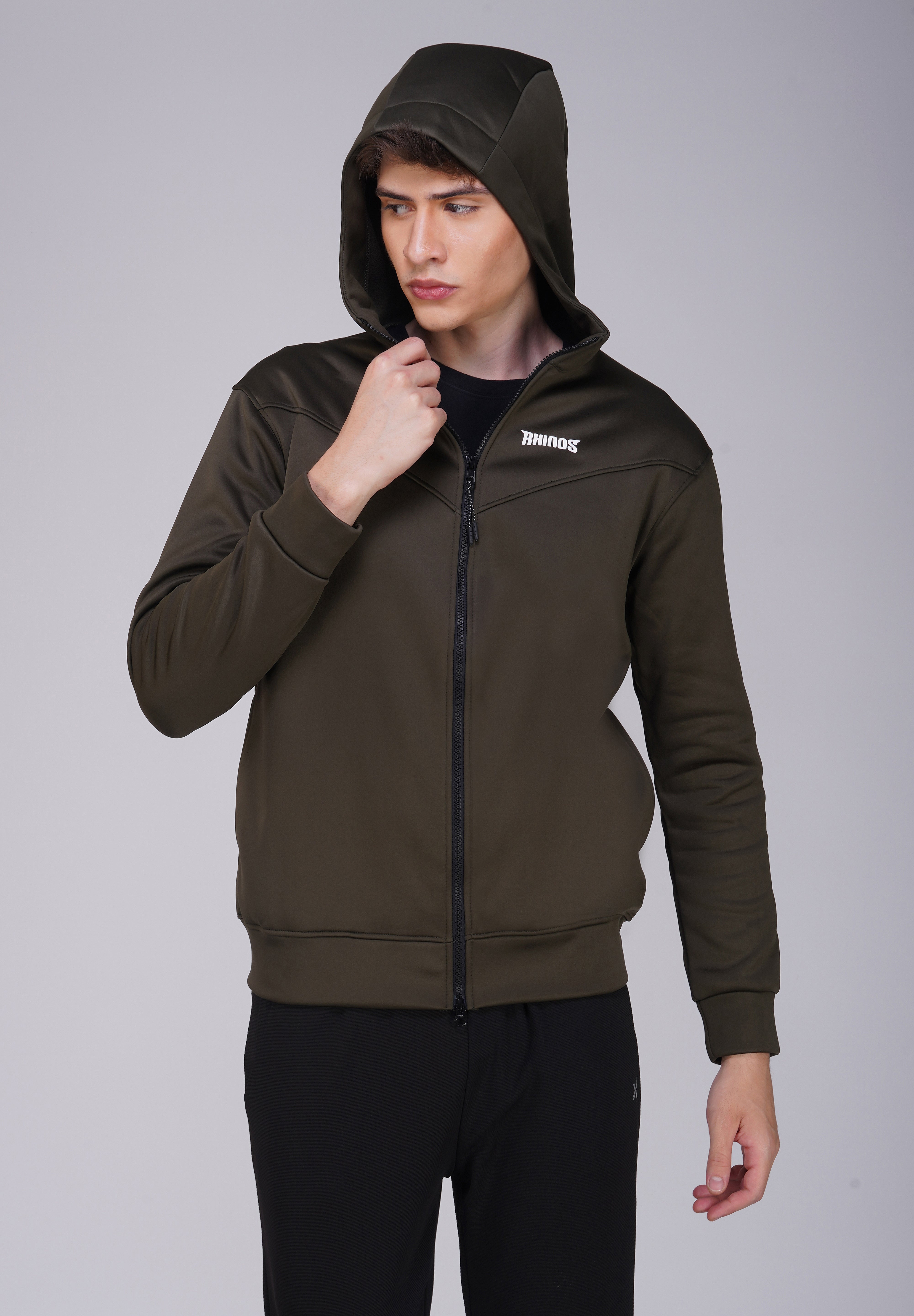 Hoodie Jacket Olive Green