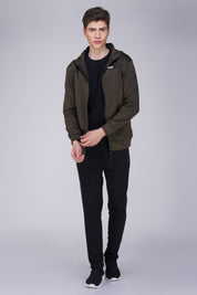 Hoodie Jacket Olive Green