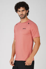 Panel Rustic Pink Sports T shirt for men