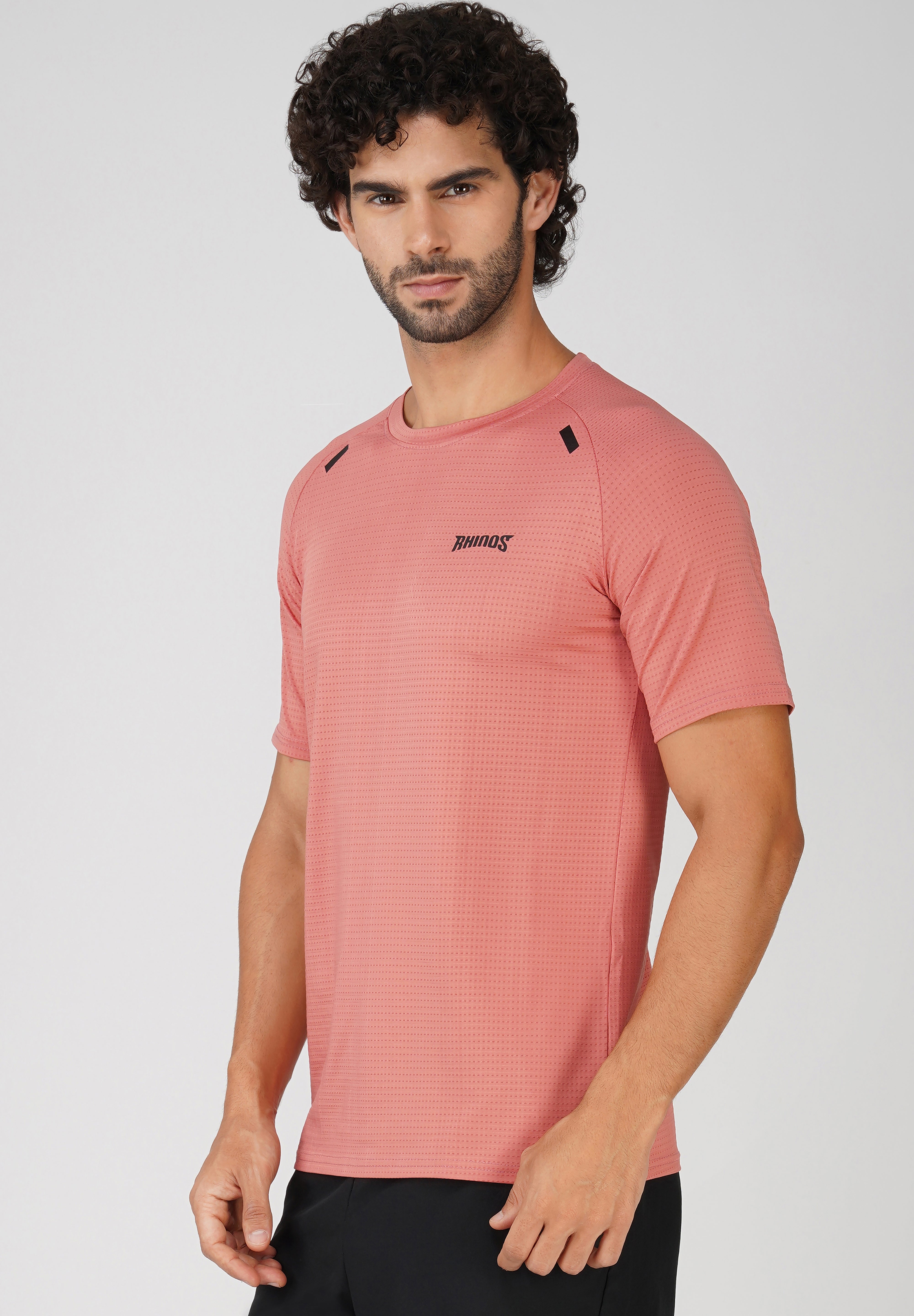 Panel Rustic Pink Sports T shirt for men