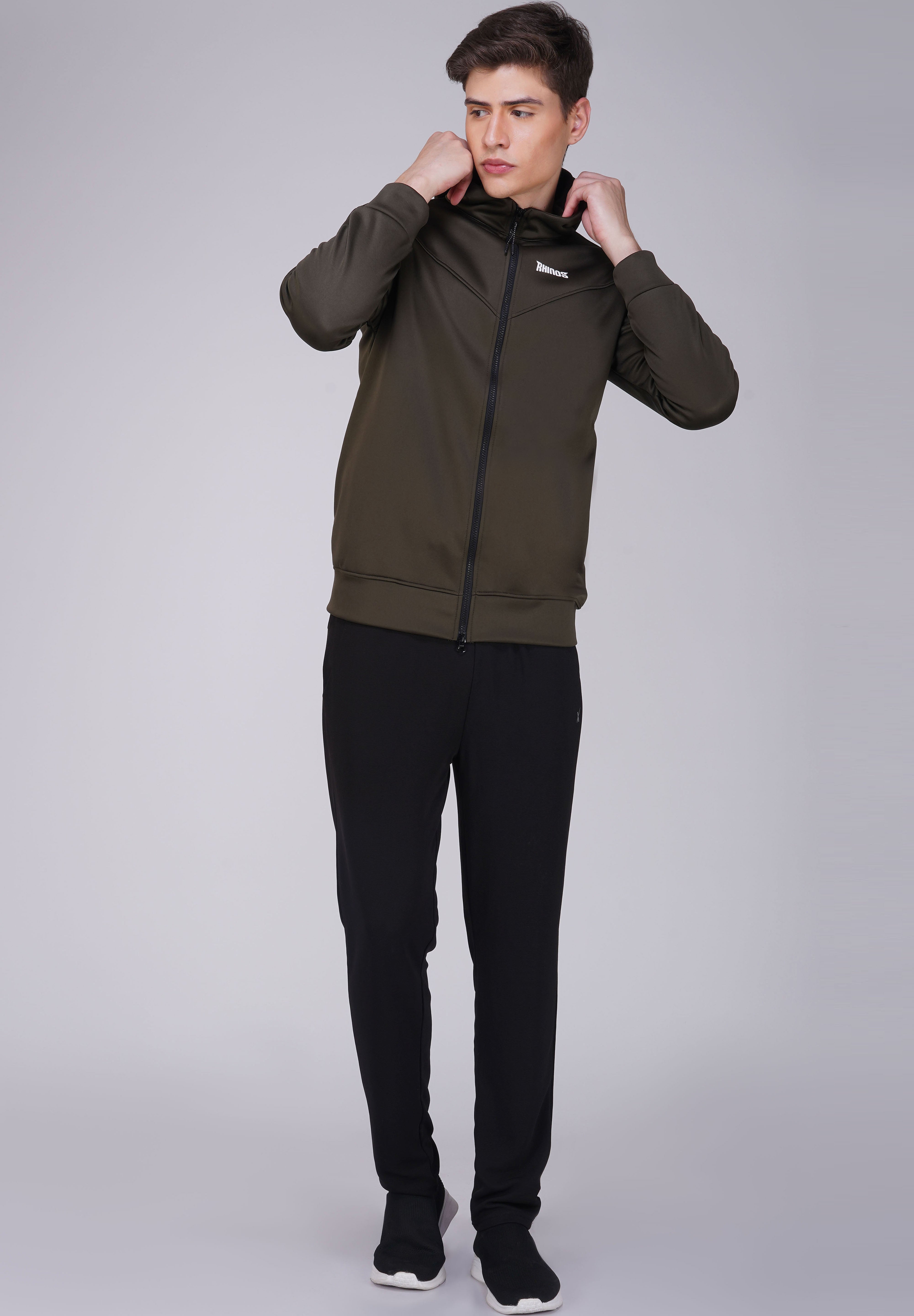 Hoodie Jacket Olive Green