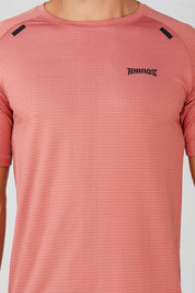 Panel Rustic Pink Sports T shirt for men