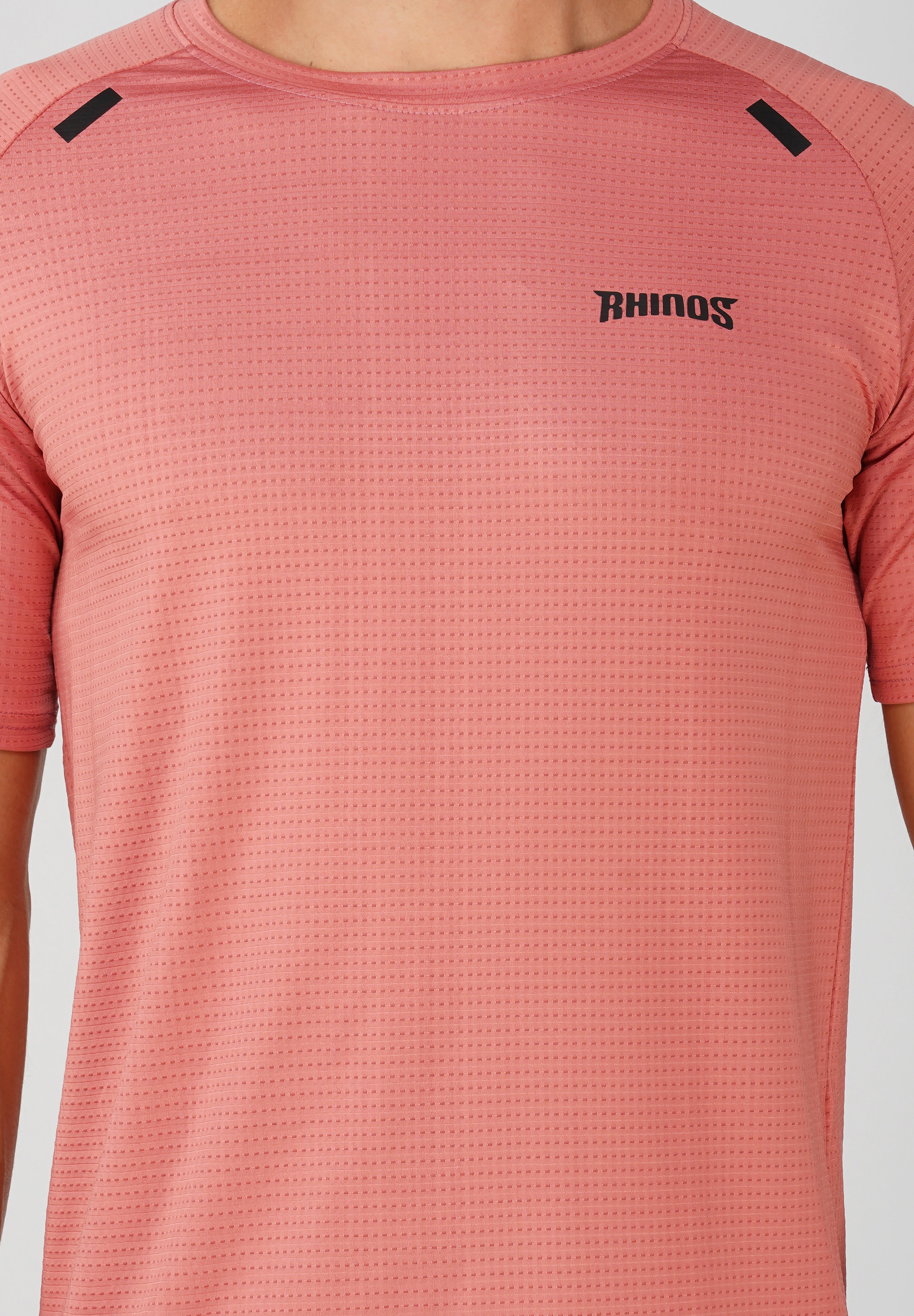 Panel Rustic Pink Sports T shirt for men
