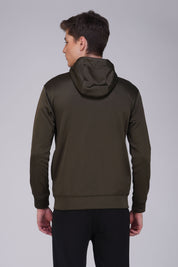 Hoodie Jacket Olive Green