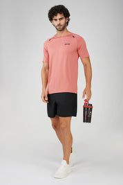 Panel Rustic Pink Sports T shirt for men
