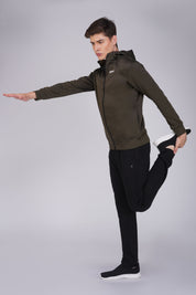 Hoodie Jacket Olive Green