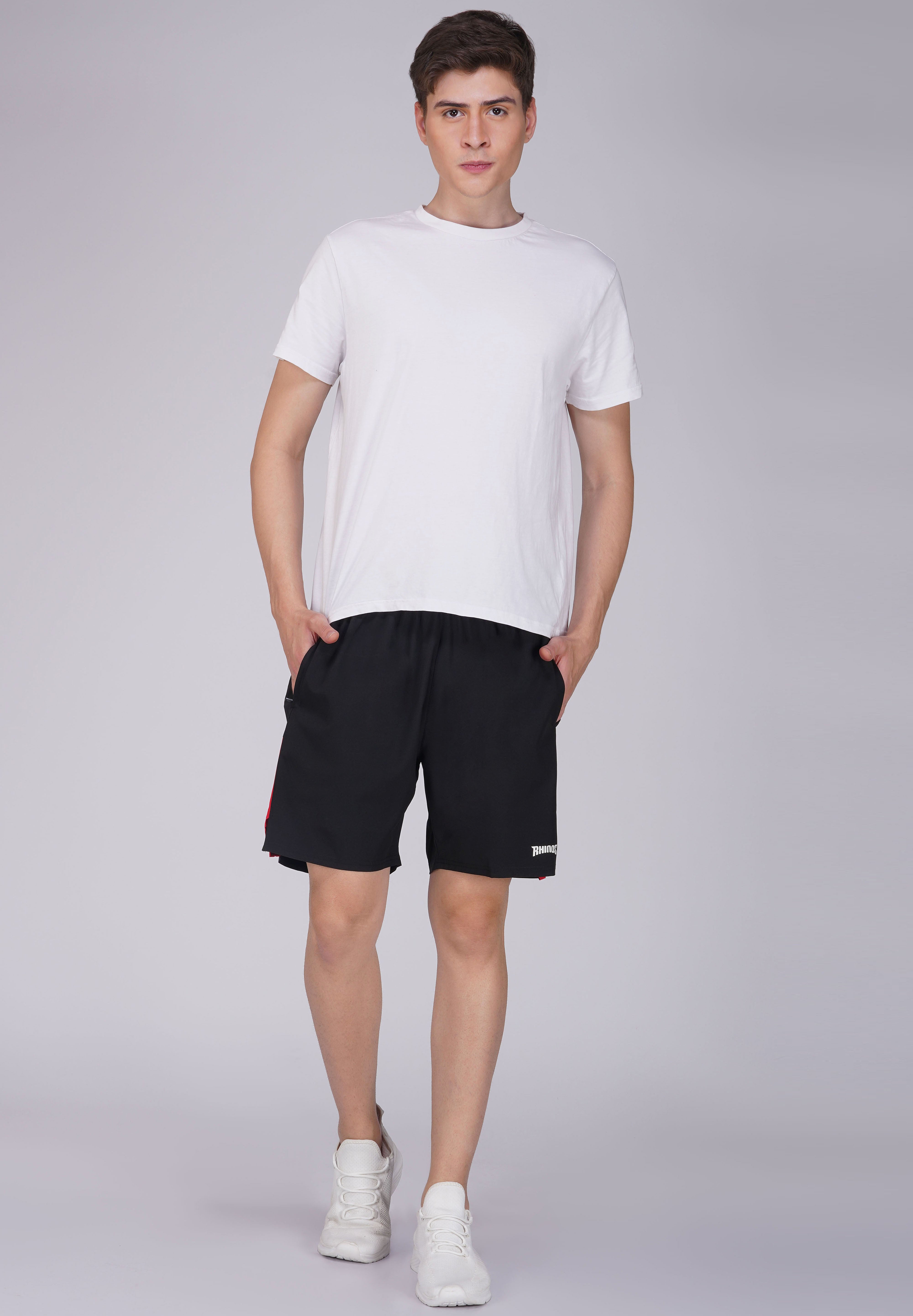 Ns Panel Black Mens Sports Shorts