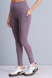 Rhinos All Day Ankle-Length D-Pocket Leggings: Lavender