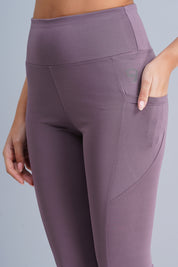 Rhinos All Day Ankle-Length D-Pocket Leggings: Lavender