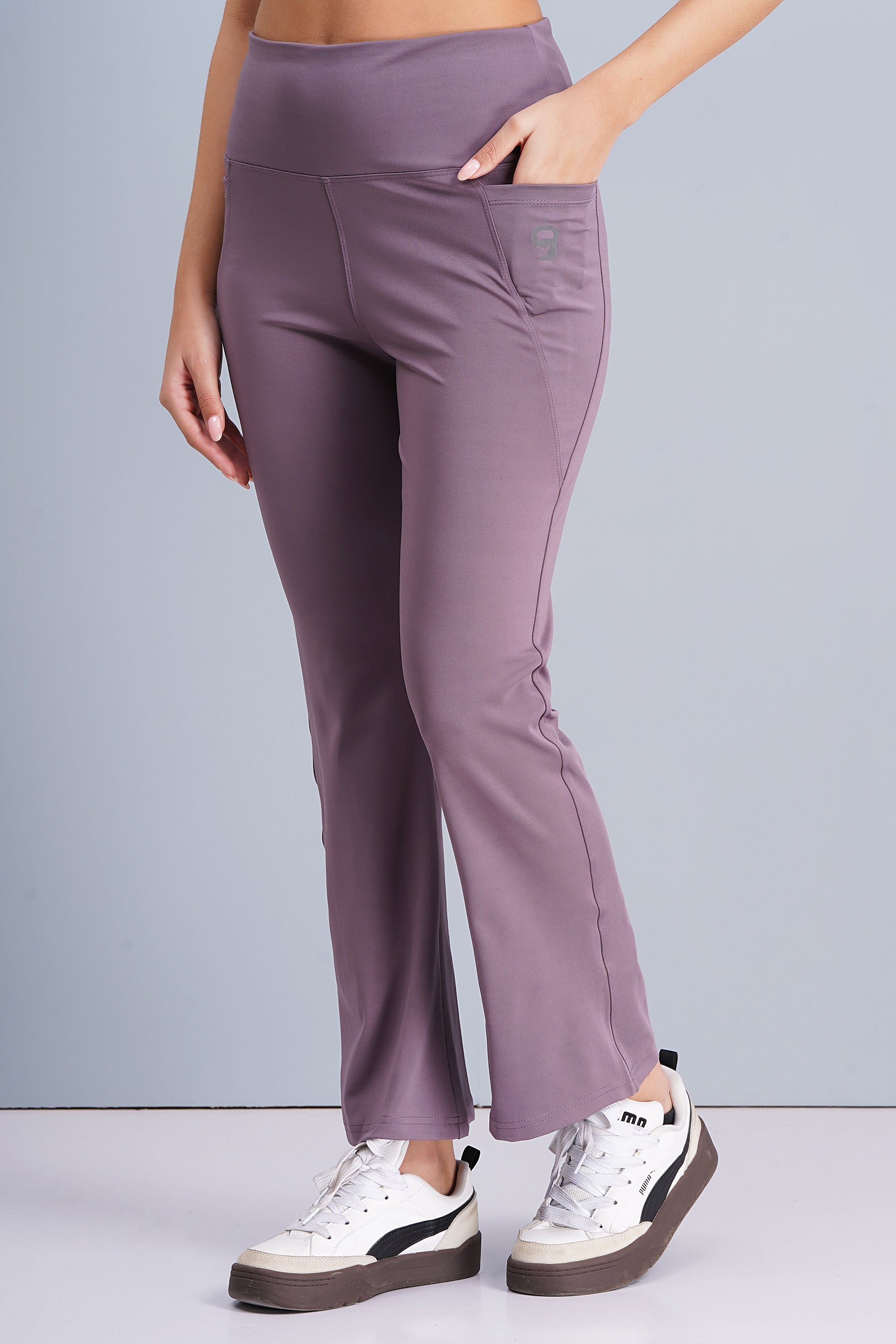 Rhinos TrendyTwirl Flare Pants: Lavender