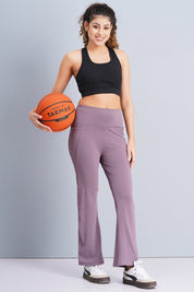 Rhinos TrendyTwirl Flare Pants: Lavender