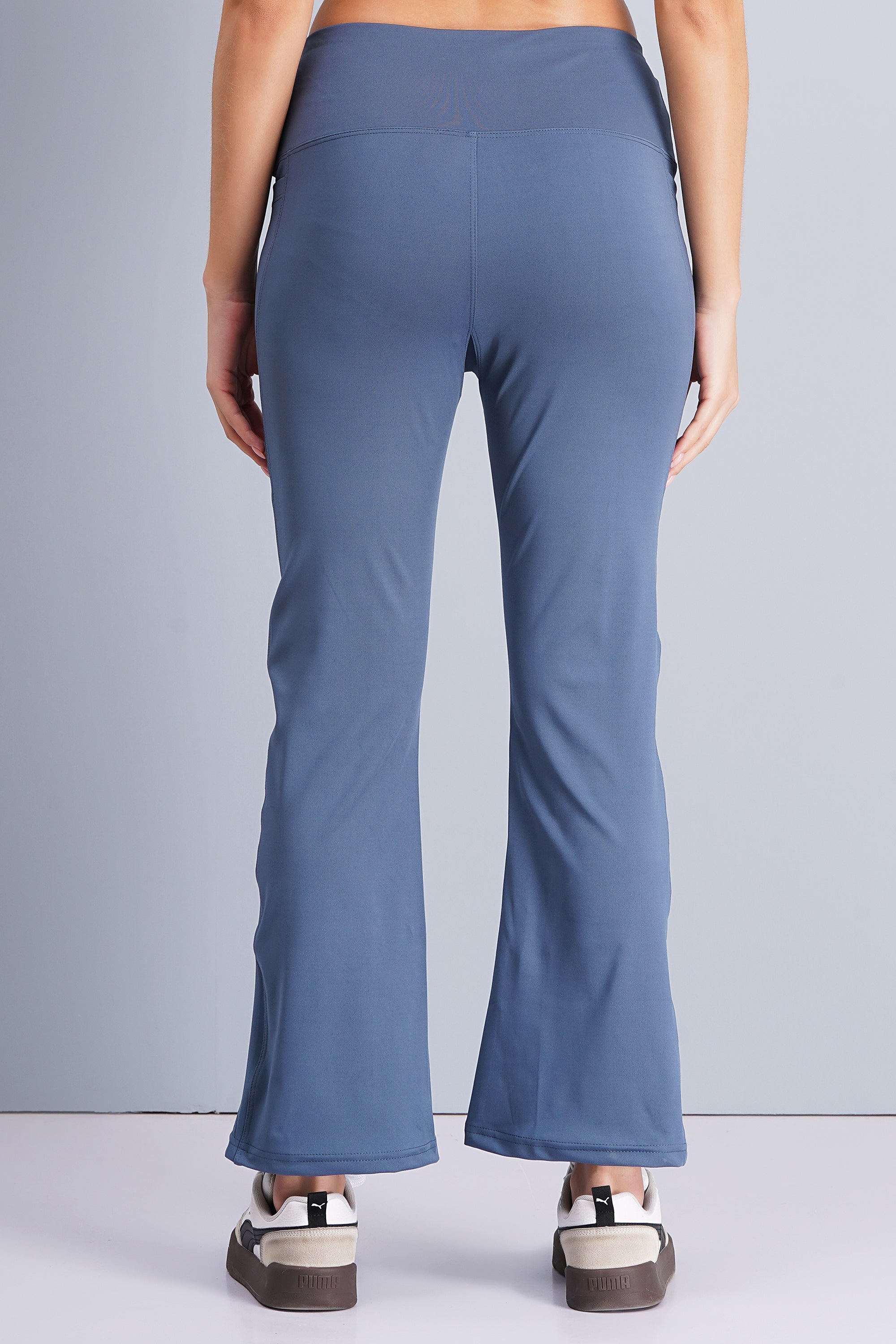 Rhinos TrendyTwirl Flare Pants: Still Blue