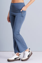 Rhinos TrendyTwirl Flare Pants: Still Blue