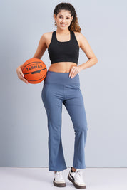 Rhinos TrendyTwirl Flare Pants: Still Blue