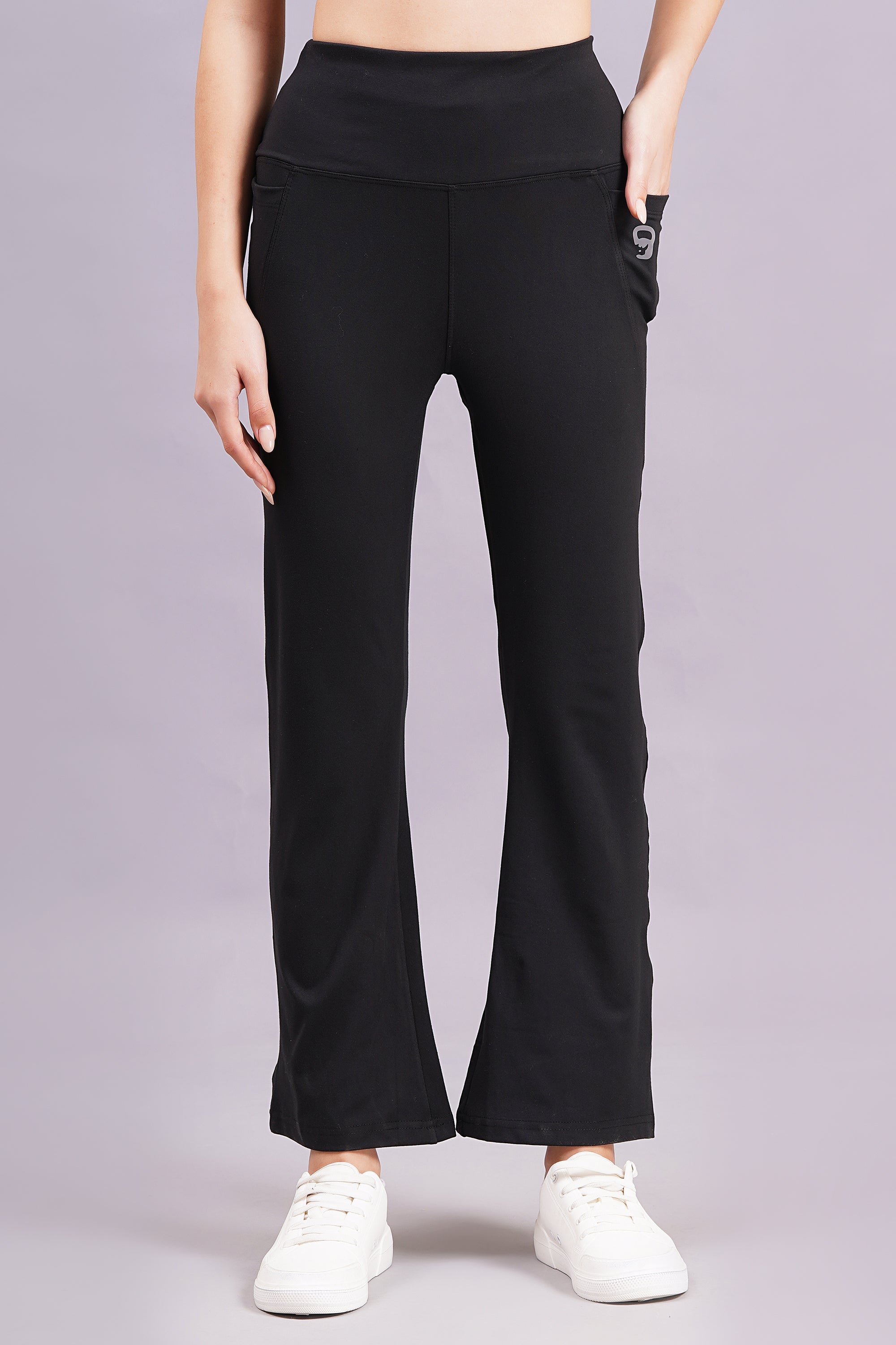 Rhinos TrendyTwirl Flare Pants: Black