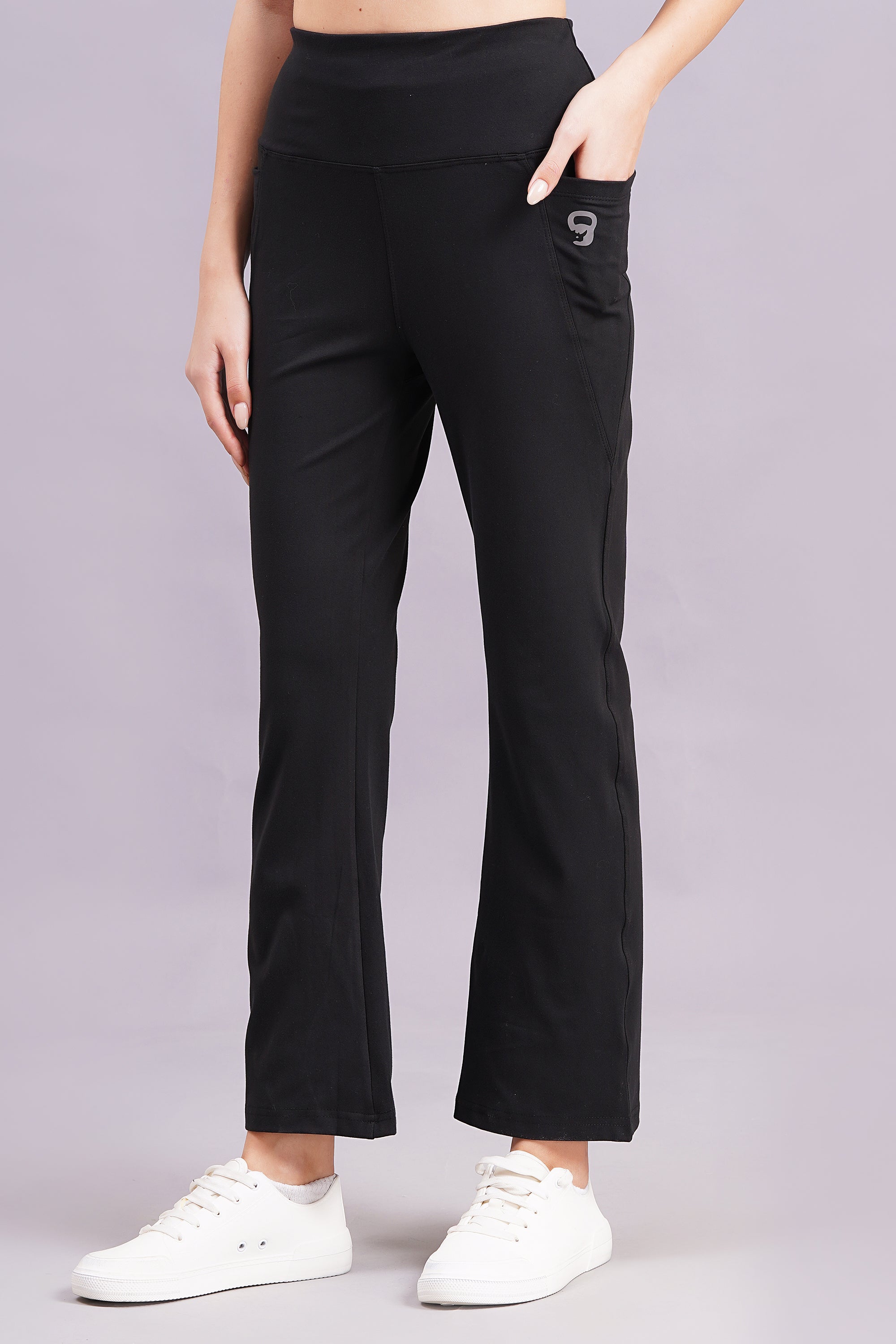 Rhinos TrendyTwirl Flare Pants: Black