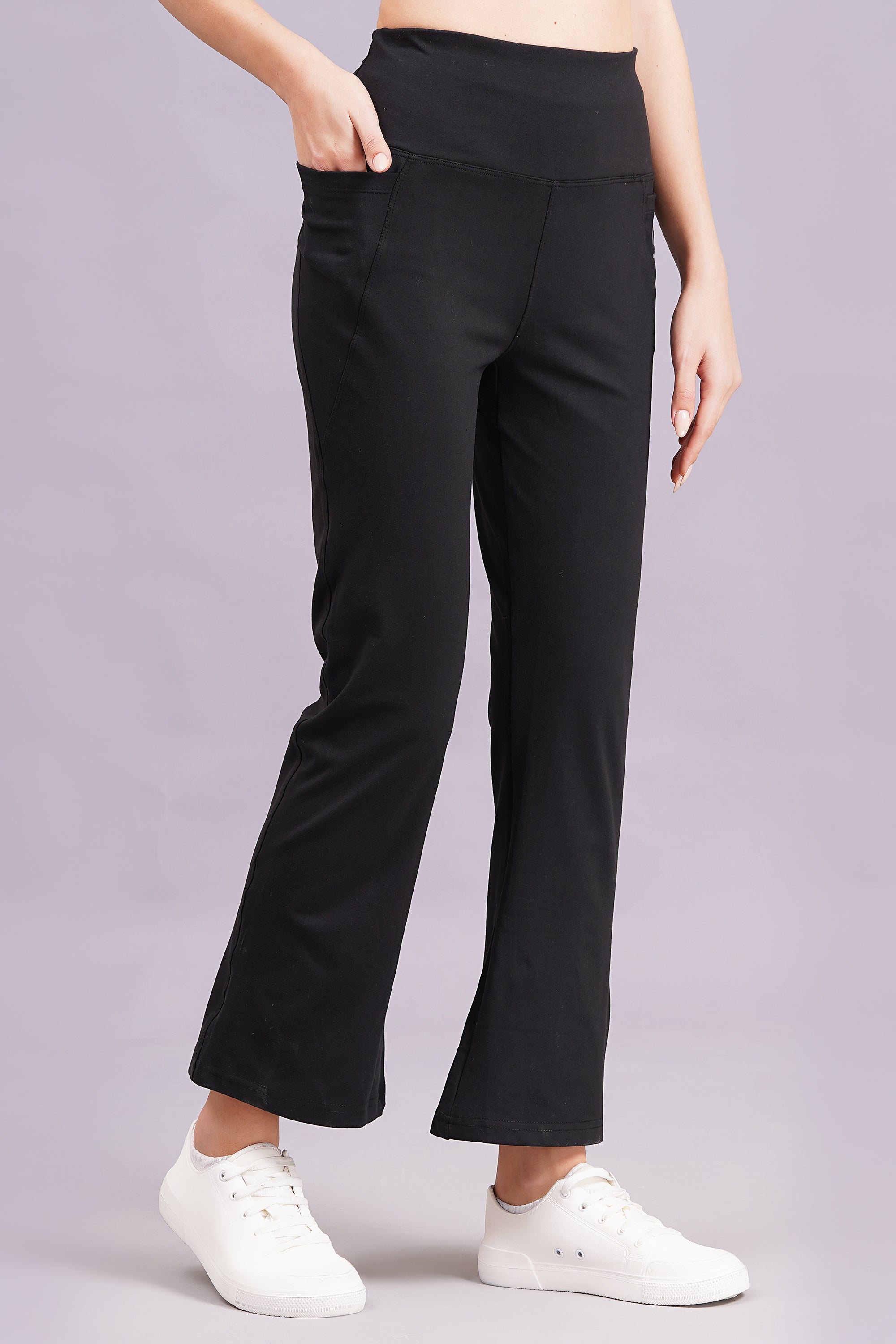 Rhinos TrendyTwirl Flare Pants: Black