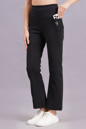 Rhinos TrendyTwirl Flare Pants: Black