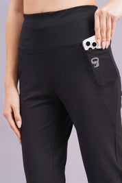 Rhinos TrendyTwirl Flare Pants: Black