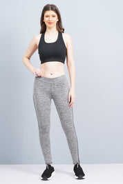 Rhinos Slim Fit Track Pants: Solid Grey