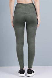 Rhinos Slim Fit CAMO LEGGINGS: Green